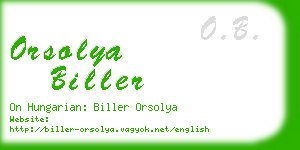 orsolya biller business card